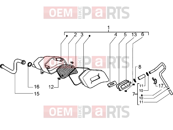 Engine » Secondary air box - Gilera Ice