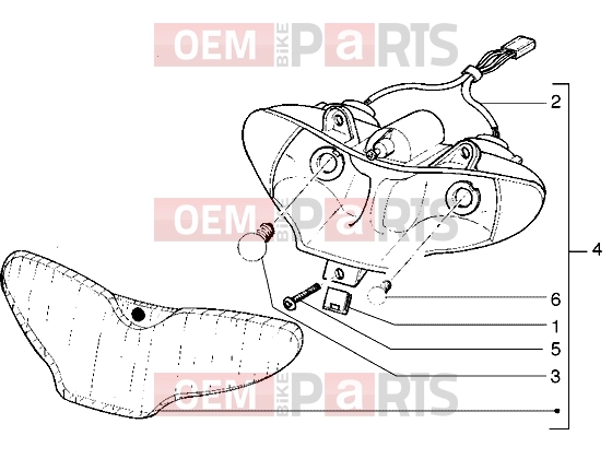 gilera Runner 50 2T Electrical system » Optical unit