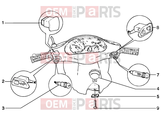 Electrical system » Electrical device - Gilera Runner 125 VX 4T