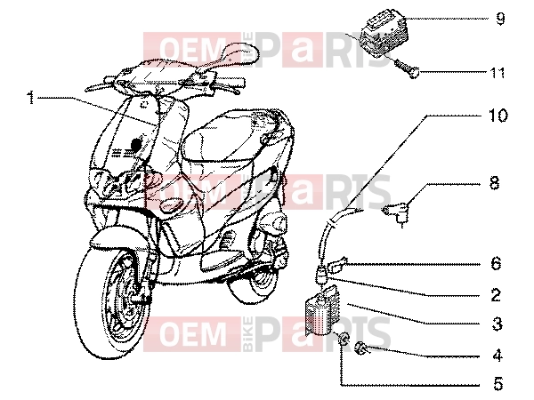 gilera Runner 50 SP Electrical system » Electrical devices