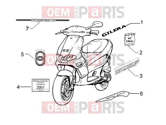 Chassis » Emblems - Gilera Runner 50 SP