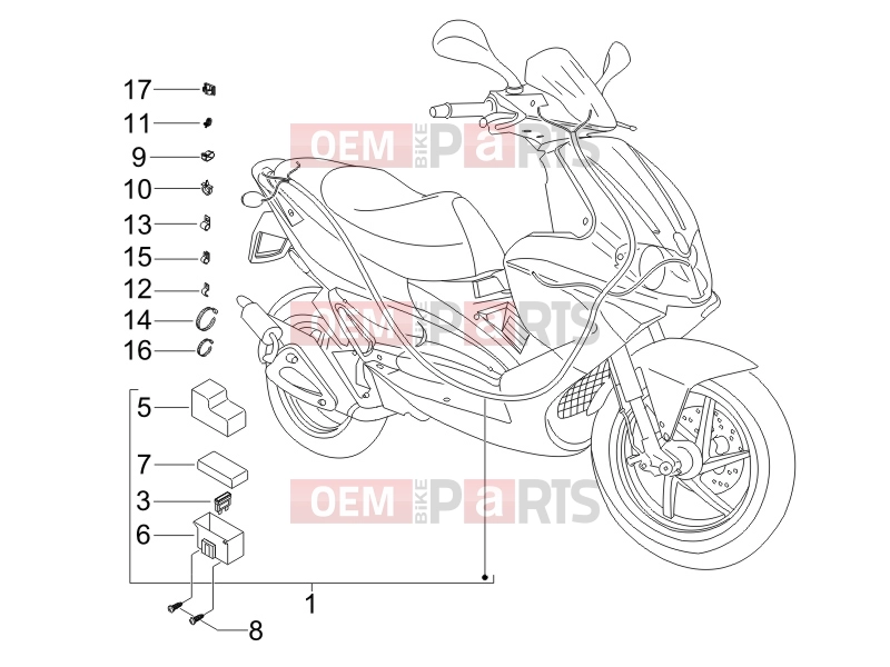 gilera 2009 Runner 50 SP -SC- Electrical system » Main cable harness