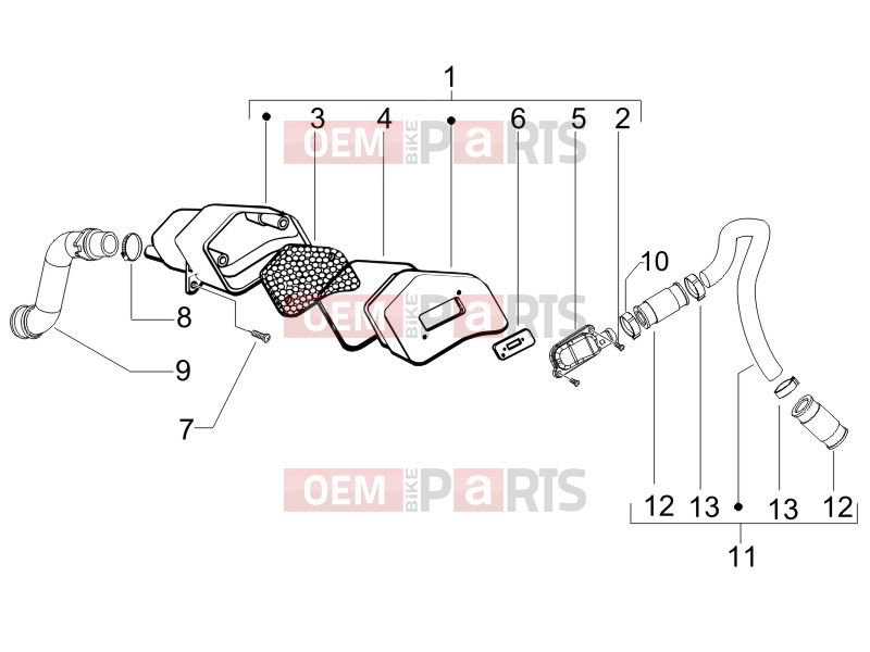 gilera 2016 Runner 50 SP Engine » Secondary air box