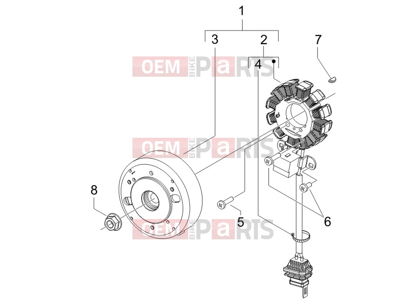 gilera 2017 Runner 50 SP Engine » Flywheel magneto
