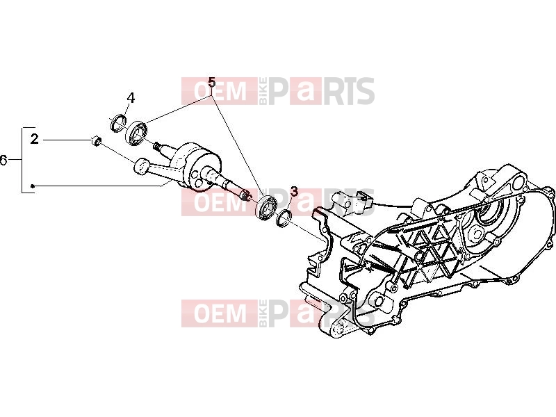 gilera 2005 Runner 50 SP Engine » Crankshaft