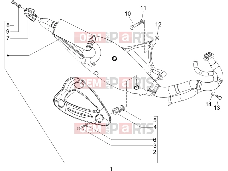 gilera 2005 Runner 50 SP Engine » Silencer