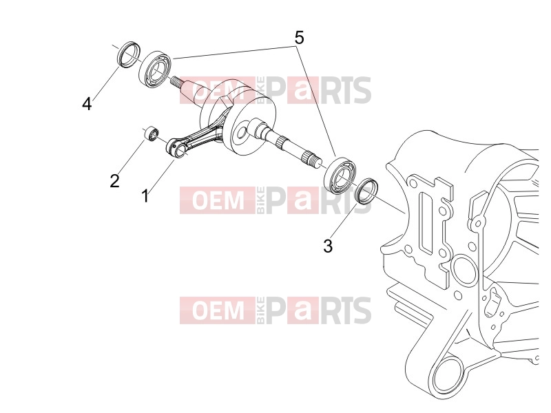Engine » Crankshaft - Gilera Runner 50 SP 2009