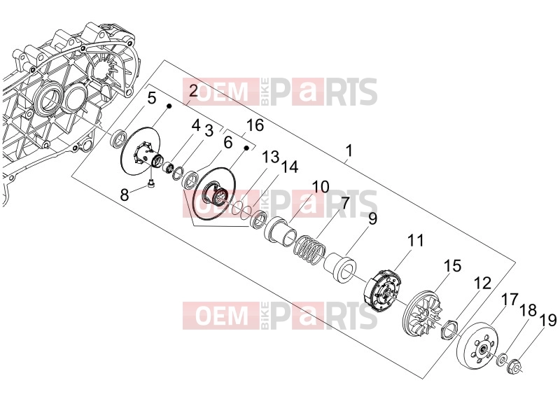 gilera 2011 Runner 200 ST 4T Engine » Driven pulley