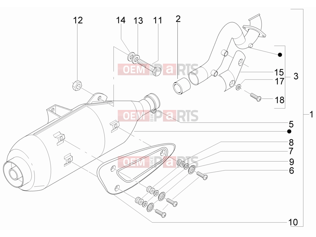 gilera 2011 Runner 200 ST 4T Engine » Silencer