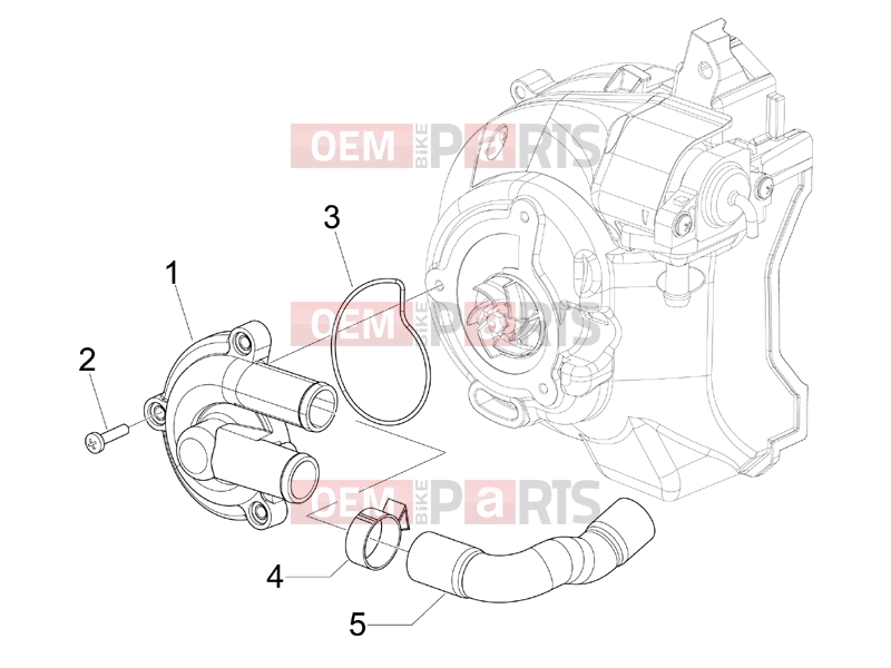 gilera 2007 Runner 125 VX 4T Engine » Cooler pump
