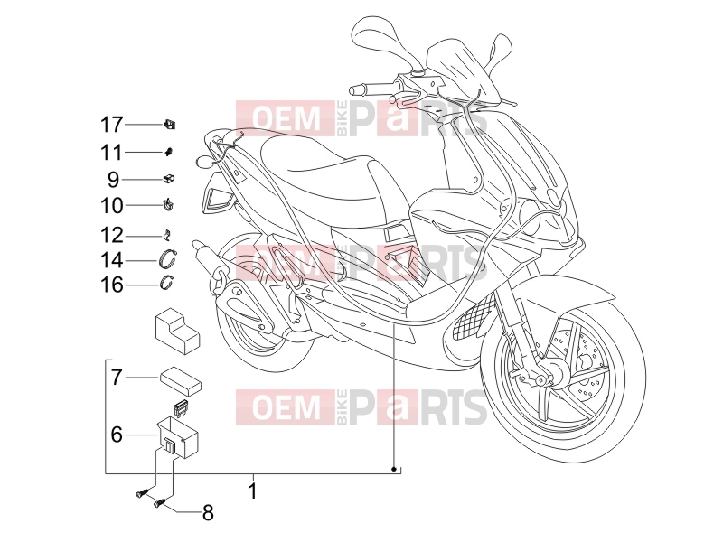 gilera 2007 Runner 125 VX 4T -SC- Electrical system » Main cable harness