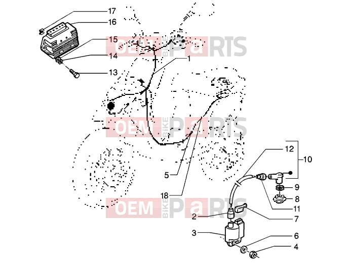 Electrical system » Electrical devices - Gilera Stalker 50