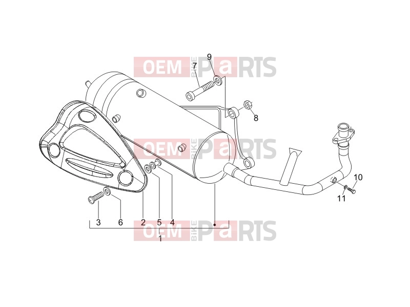 gilera 2006 Stalker 50 Engine » Silencer