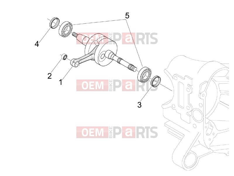 Engine » Crankshaft - Gilera Stalker 50 2011