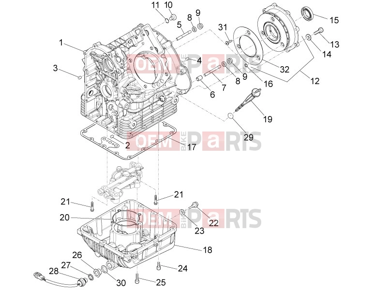 MOTOGUZZI Eldorado 1400 ABS Engine » Crankcases I
