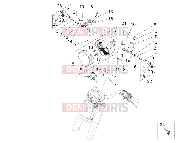 MOTOGUZZI Eldorado 1400 ABS Lights - Instruments » Front lights