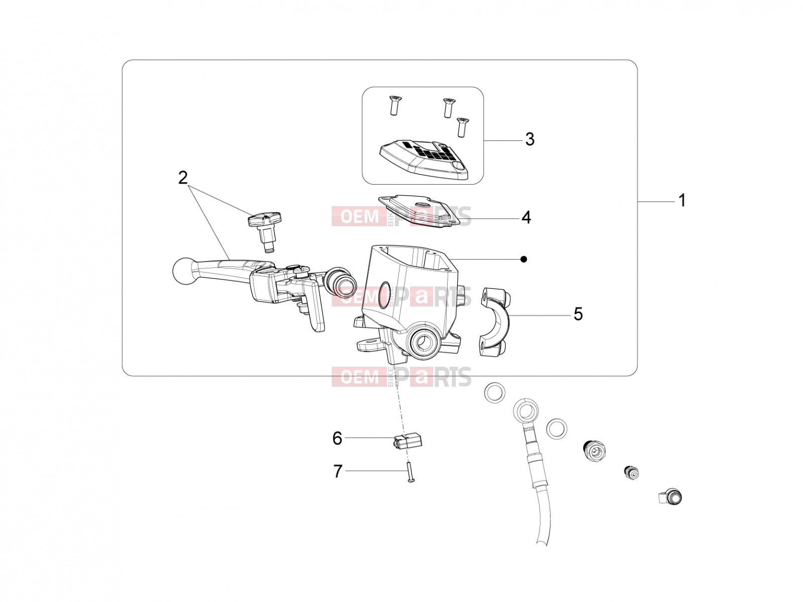 MOTOGUZZI Eldorado 1400 ABS  Brake system » Front master cilinder