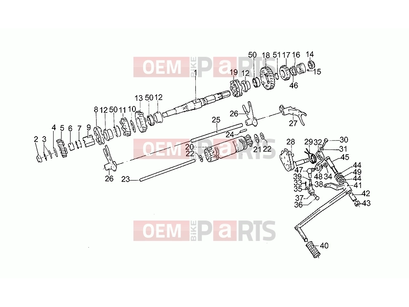 MOTOGUZZI SP II 1000 ENGINE » Driven shaft