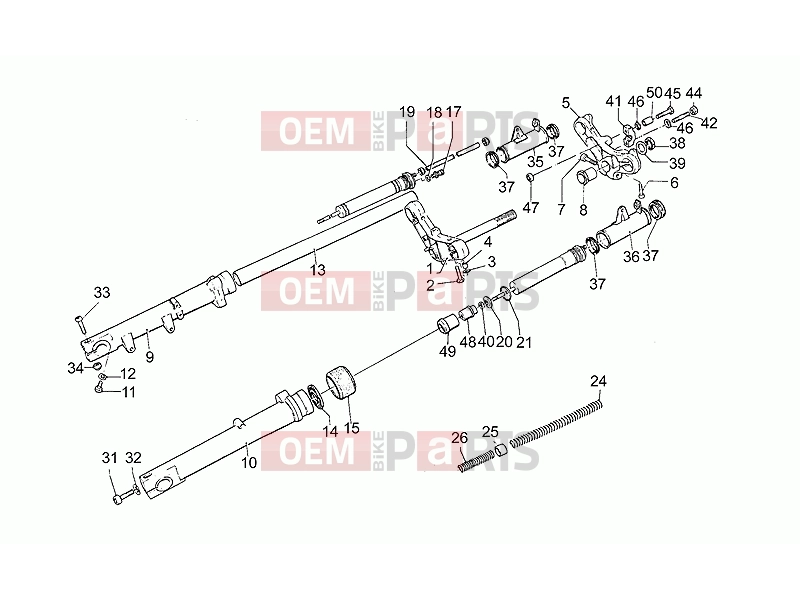 MOTOGUZZI SP II 1000 FRAME » Front fork