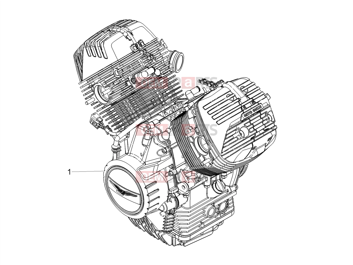 MOTOGUZZI V 85 TT e4 ABS 2019 (EMEA) Engine » Engine-Completing part-Lever