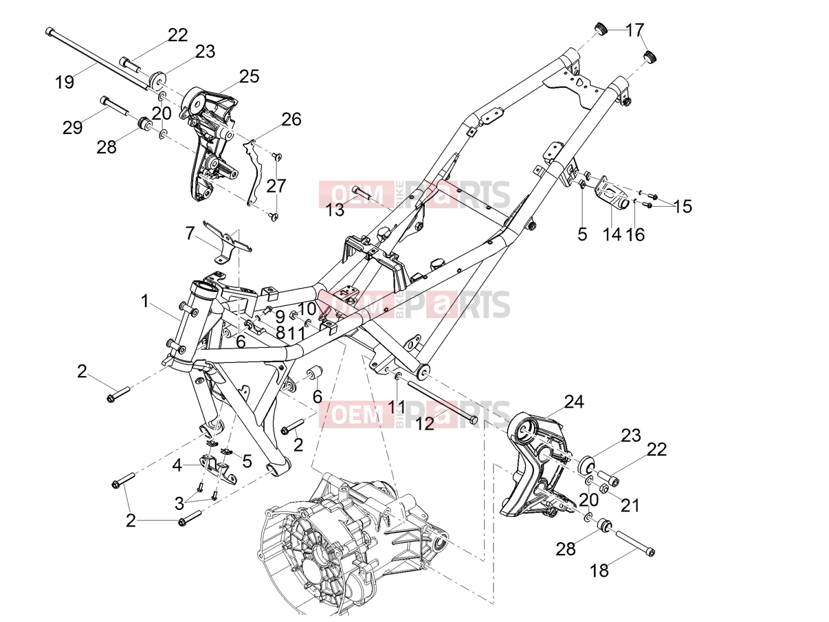 MOTOGUZZI V 85 TT e4 ABS 2019 (EMEA) Frame » Frame