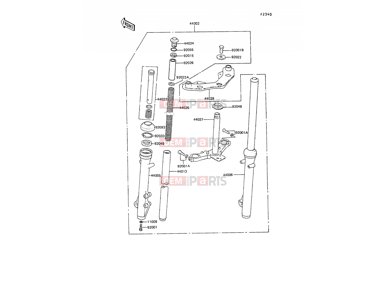 KAWASAKI 1990 Front Fork