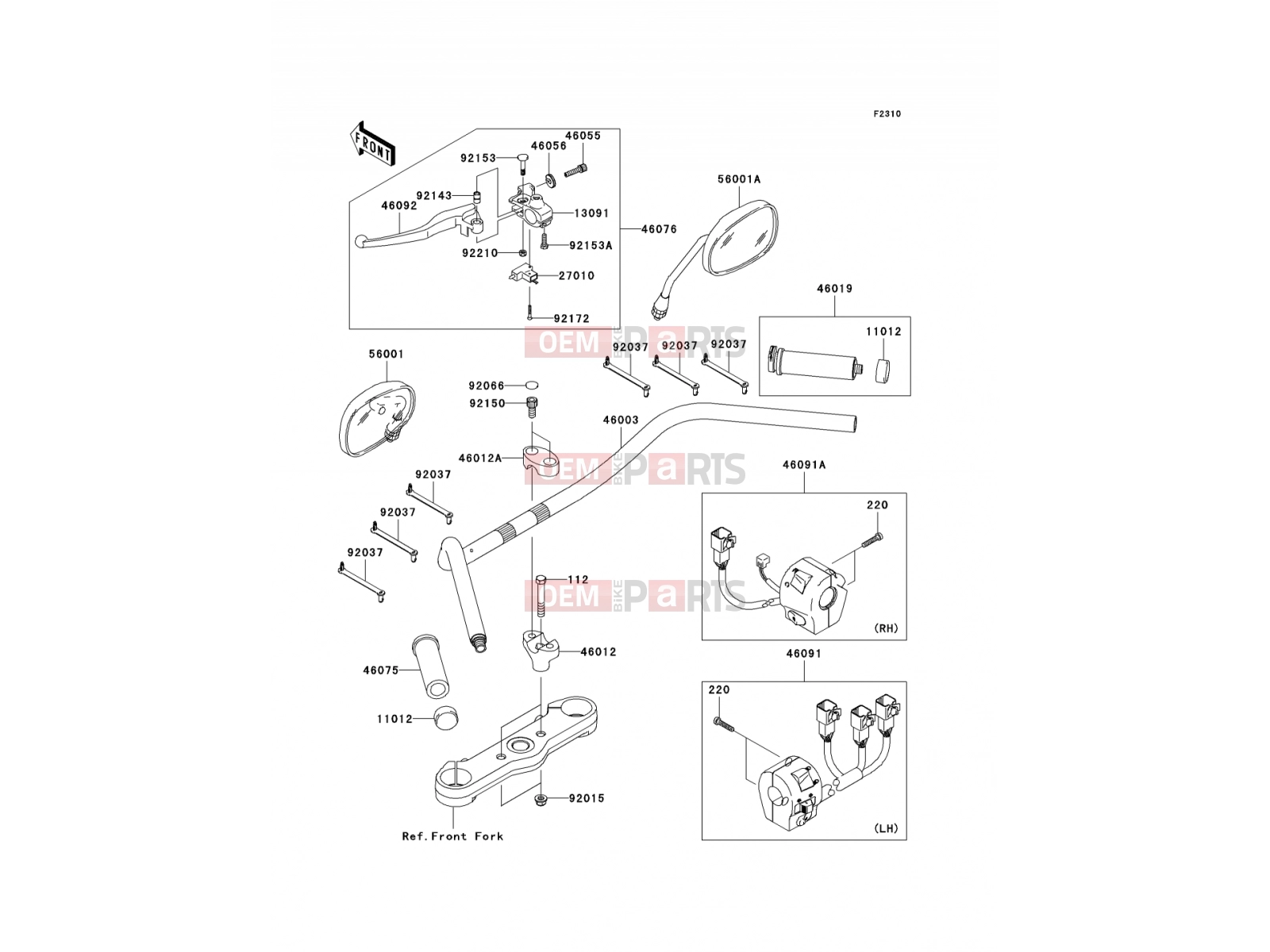 KAWASAKI 2008 Handlebar