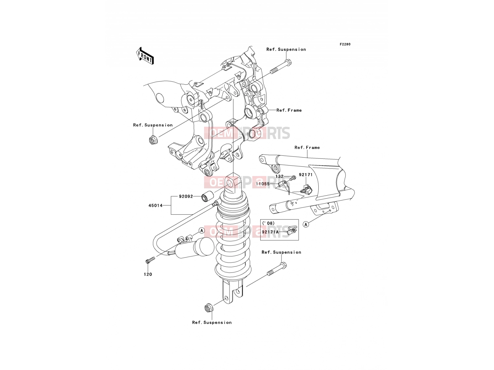 KAWASAKI 2009 Shock Absorber(s)