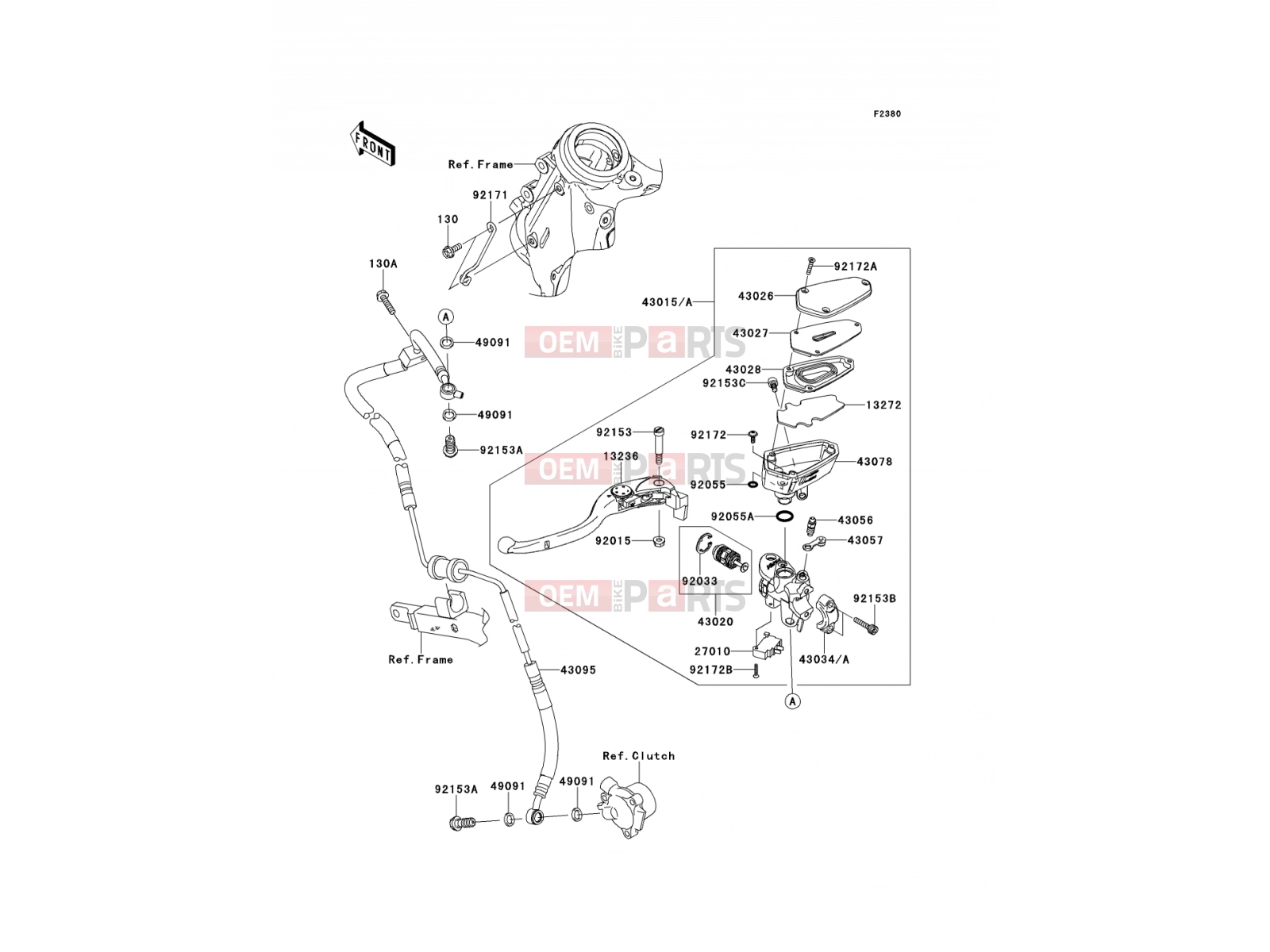 KAWASAKI 2009 Clutch Master Cylinder