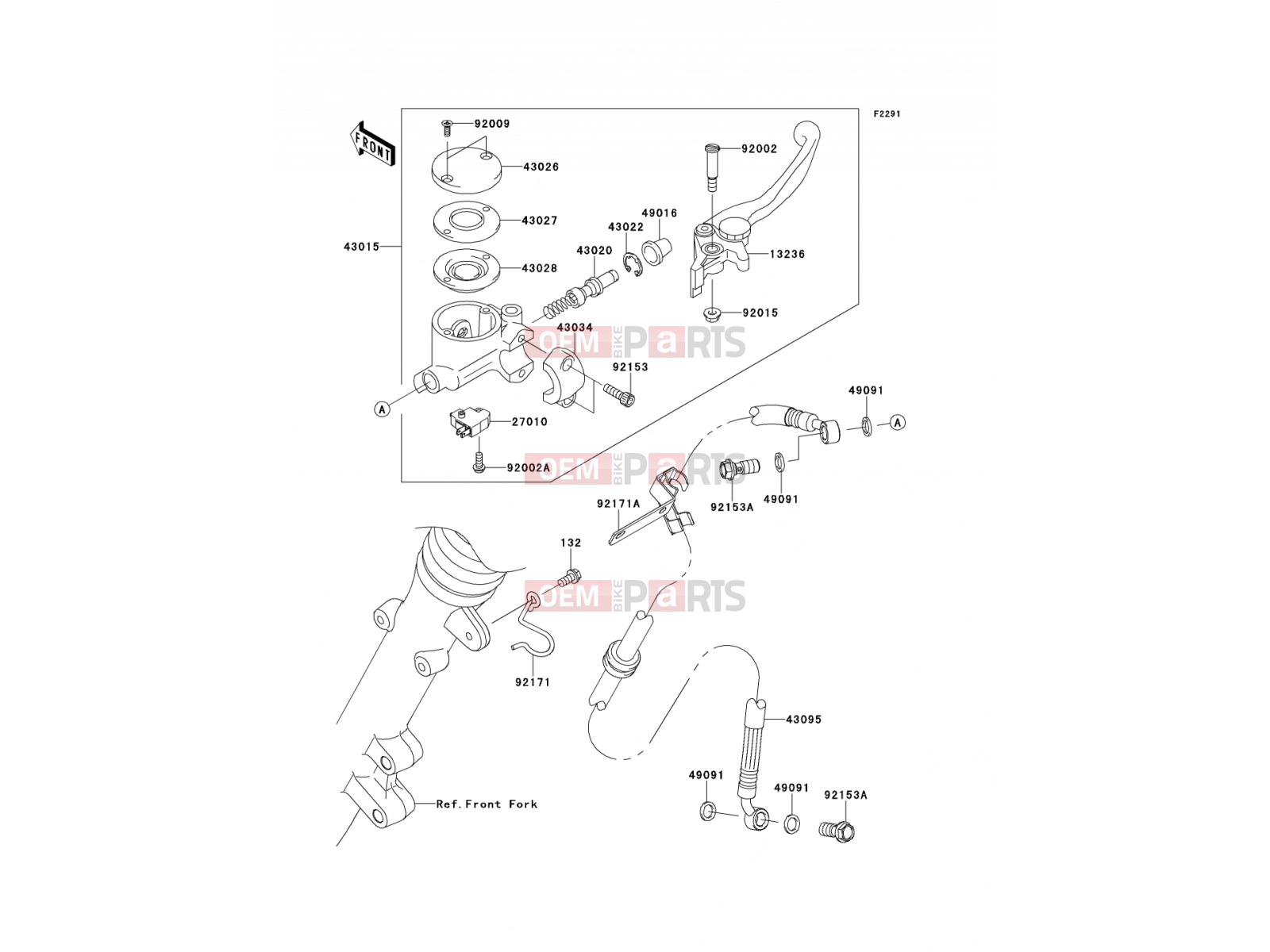 KAWASAKI 2011 Front Master Cylinder