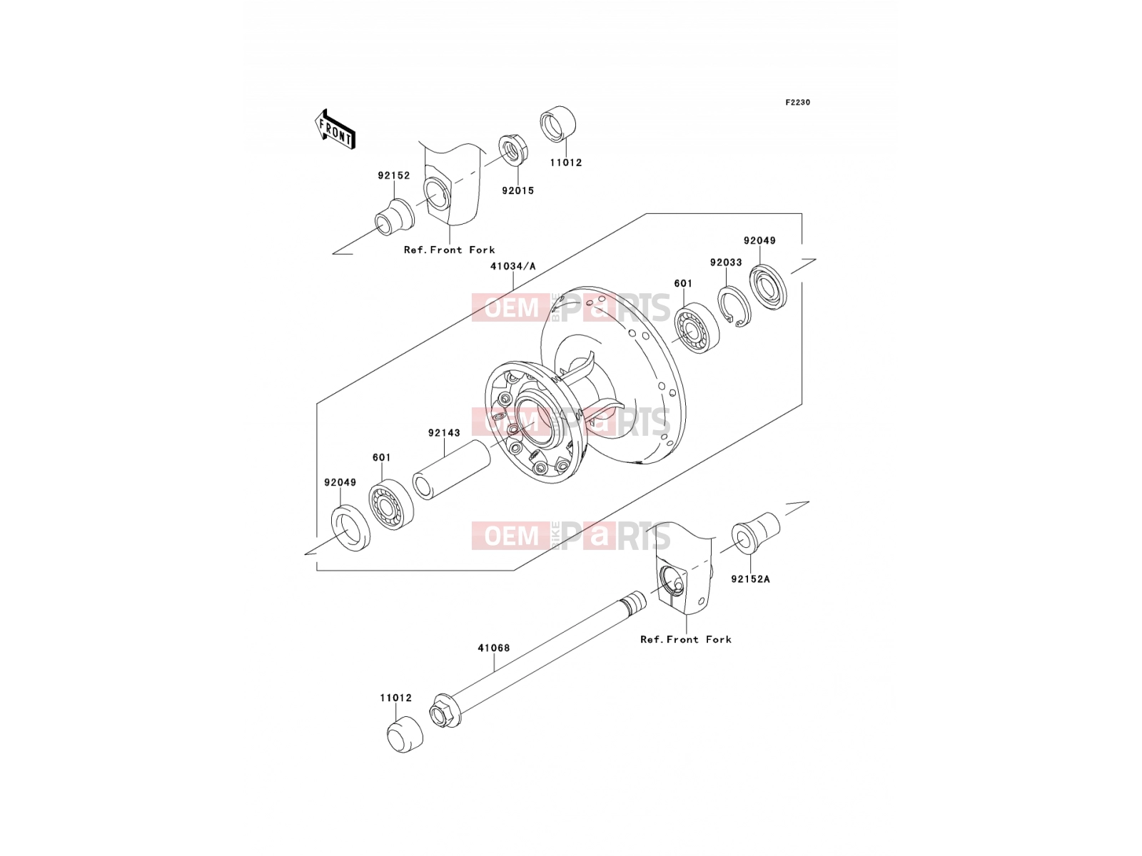 KAWASAKI 2012 Front Hub