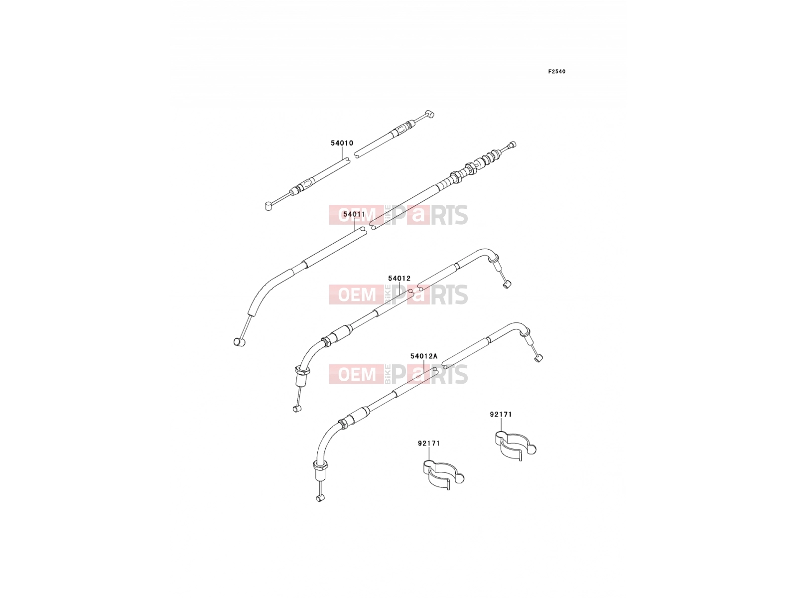 Cables - Kawasaki W800 (EJ800ADF) 2013
