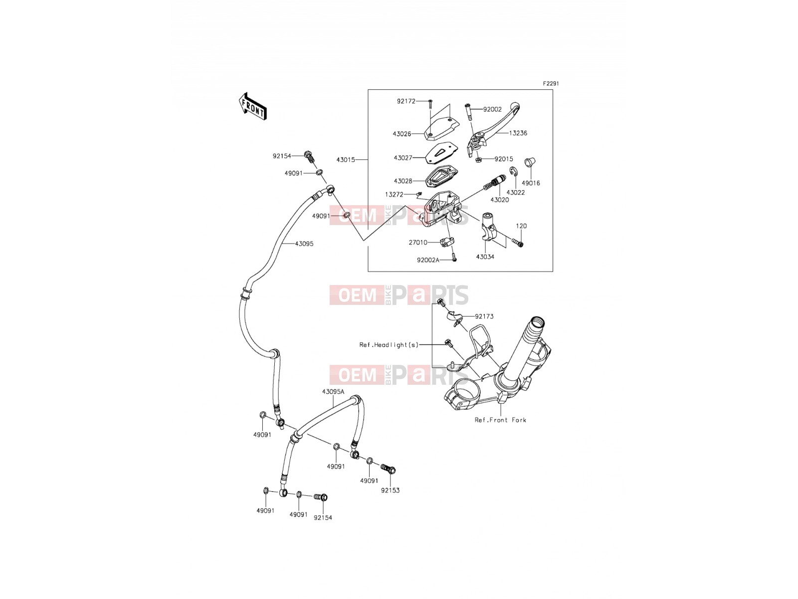 KAWASAKI 2013 Front Master Cylinder