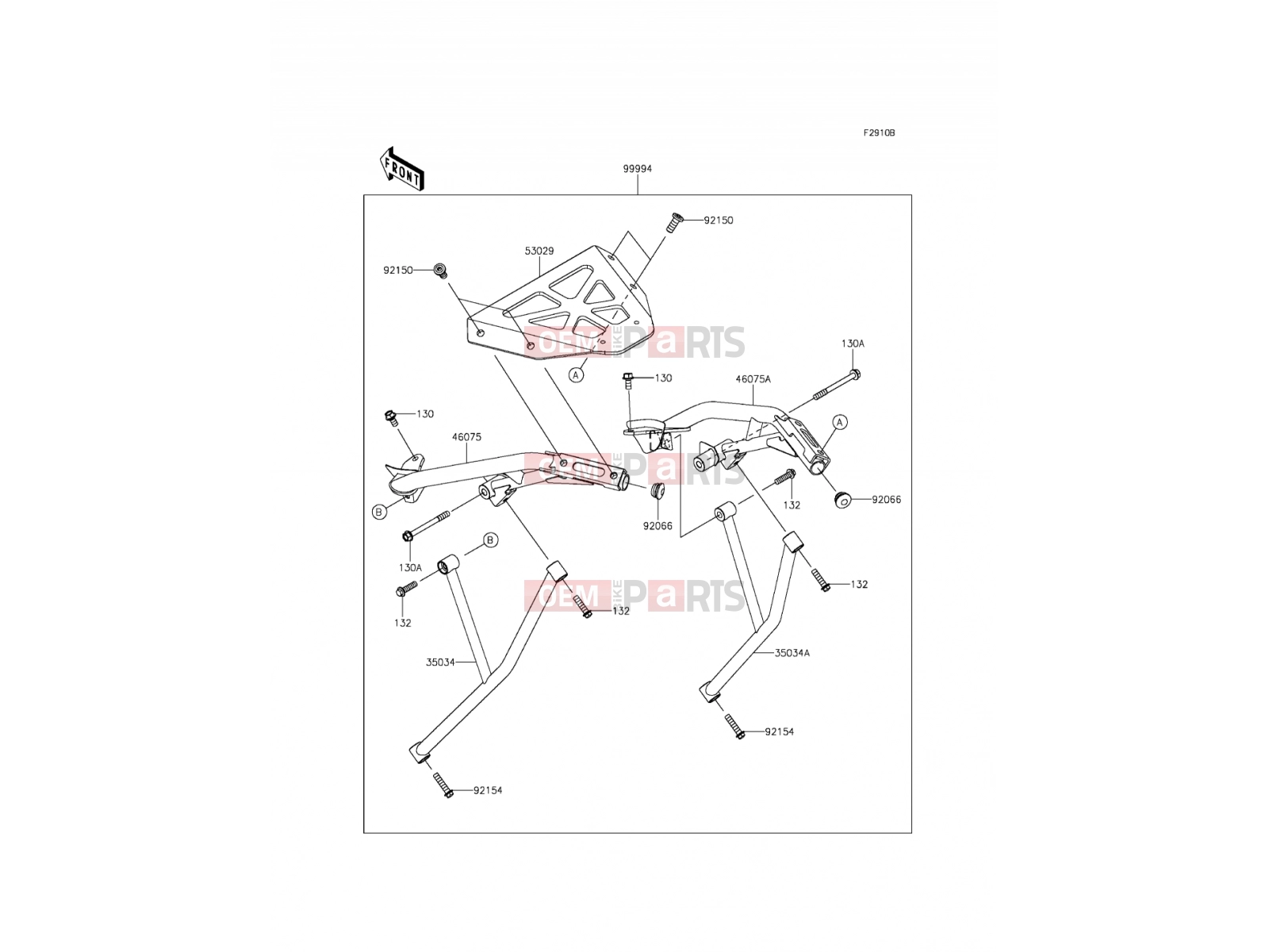 KAWASAKI 2014 Accessory(Topcase Bracket)