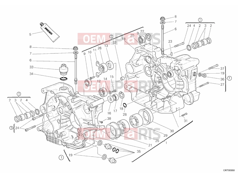 DUCATI 2007 Monster S2R 1000 CRANKCASE » ENGINE CASE