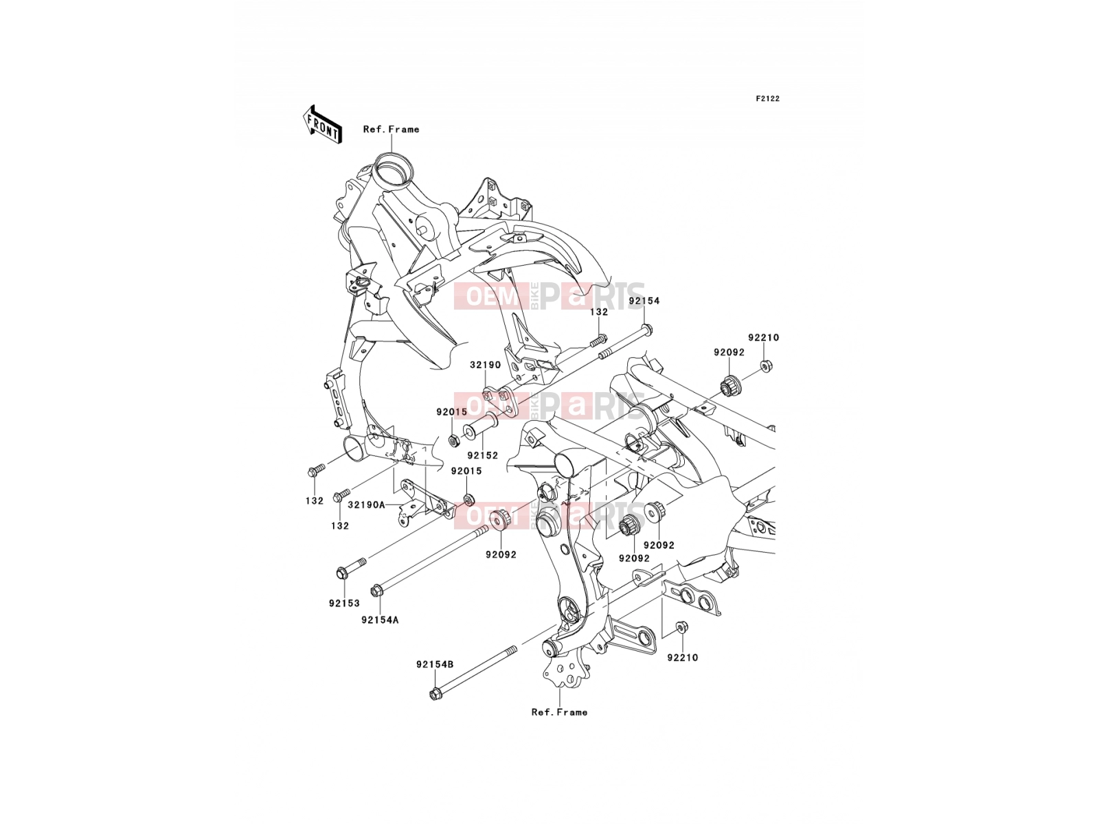 Engine Mount - Kawasaki VERSYS (KLE650CEF) 2014