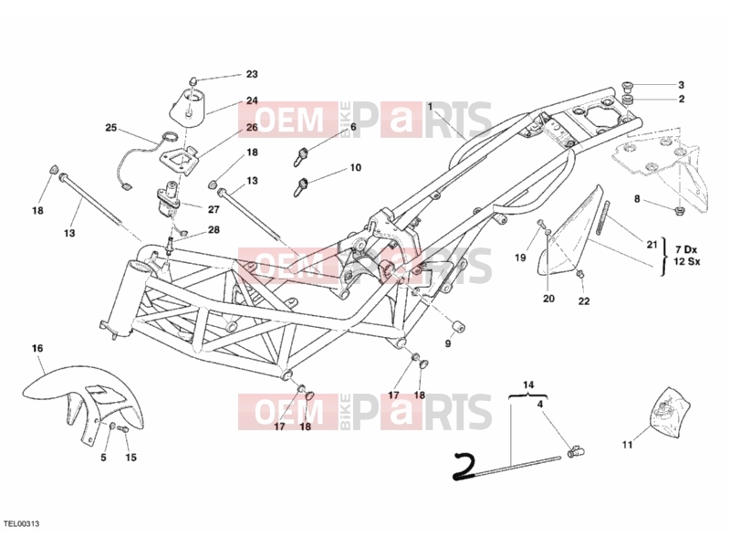 DUCATI 2007 Monster S2R 800 FRAME » FRAME