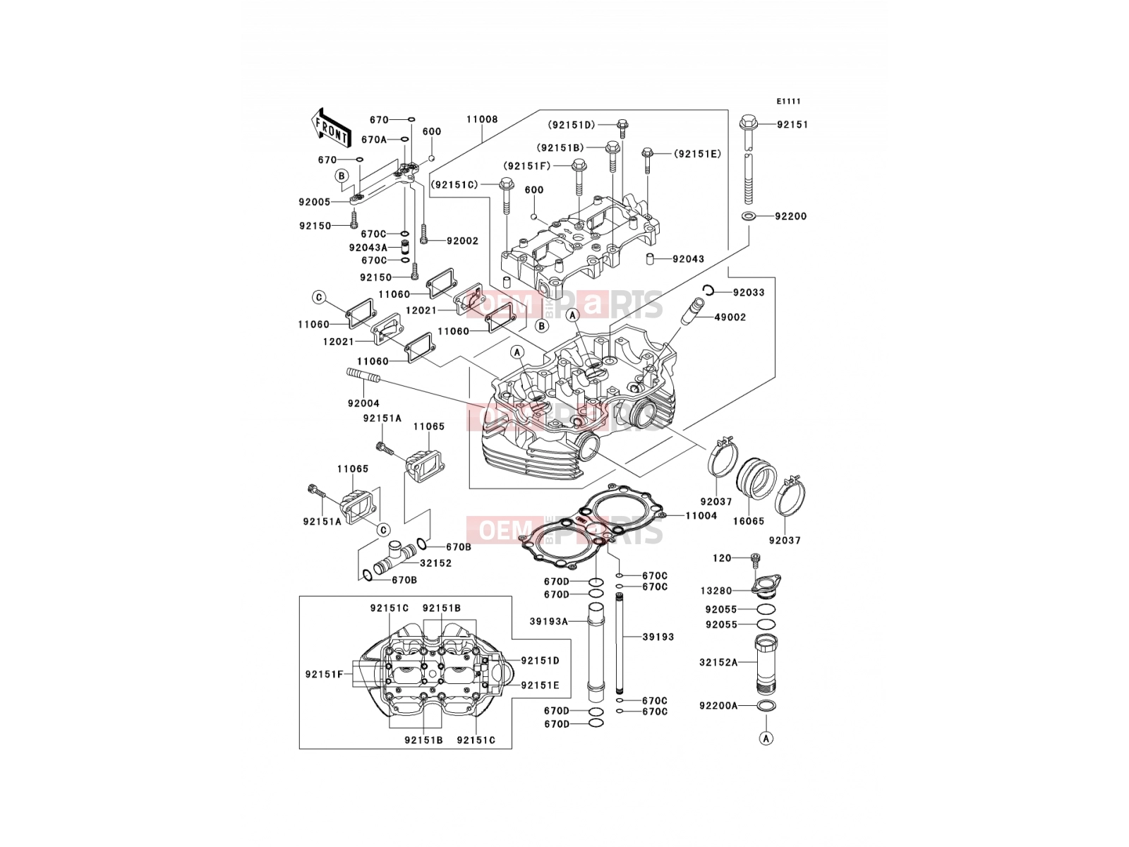 KAWASAKI 2001 Cylinder Head
