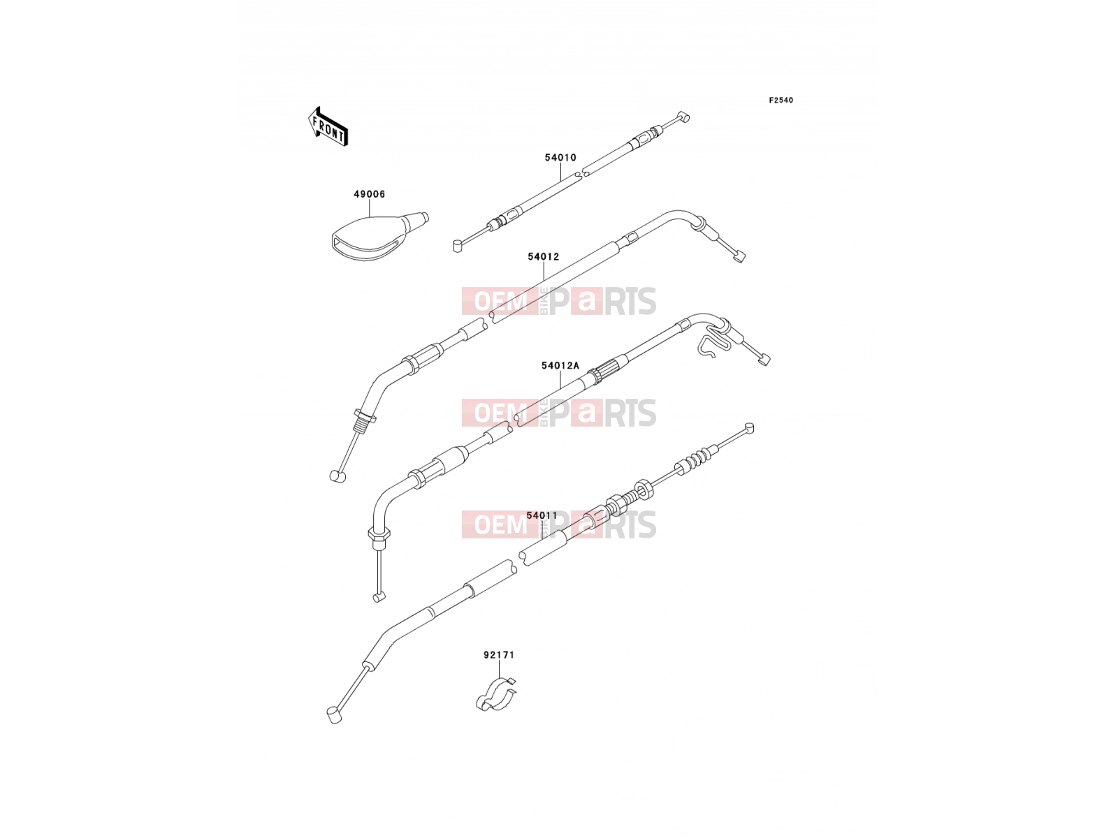 KAWASAKI 2001 Cables