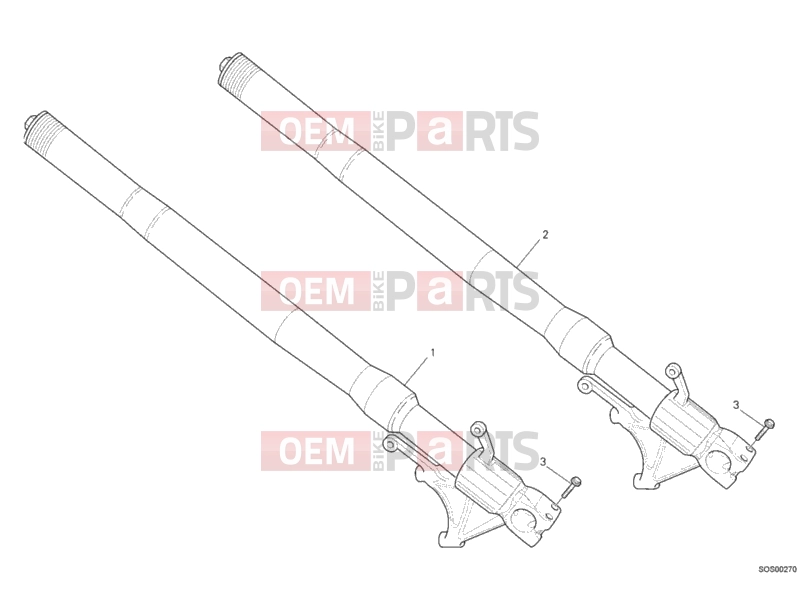 DUCATI 2007 Monster S4RS FRONT FORK » FRONT SUSPENSION