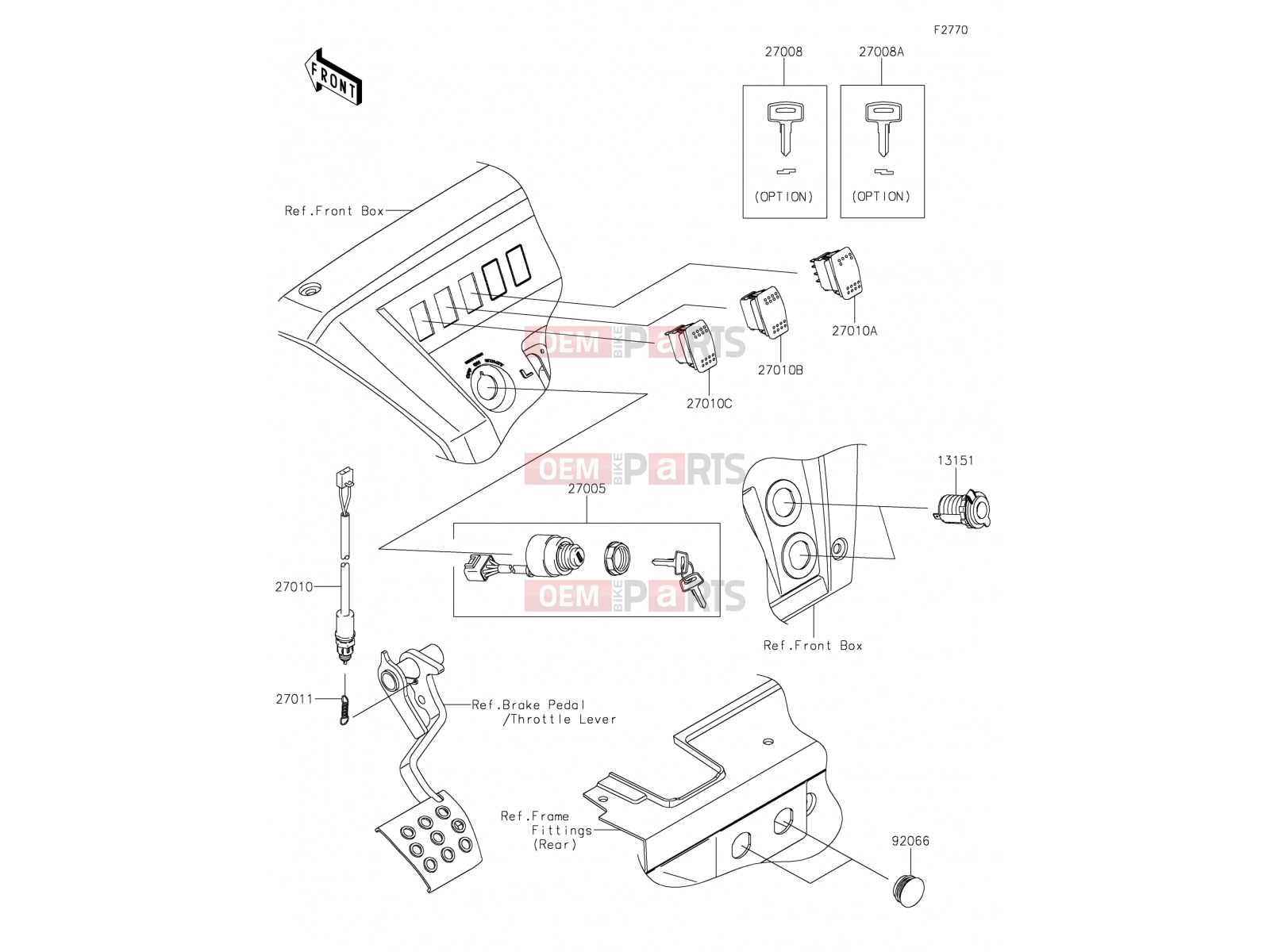 Ignition Switch - Kawasaki MULE PRO-DXT (KAF1000AKF) 2019