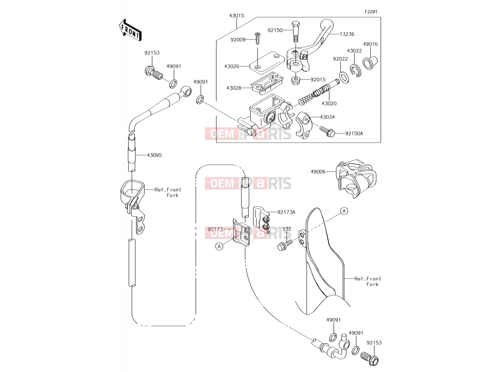 KAWASAKI 2014 Front Master Cylinder