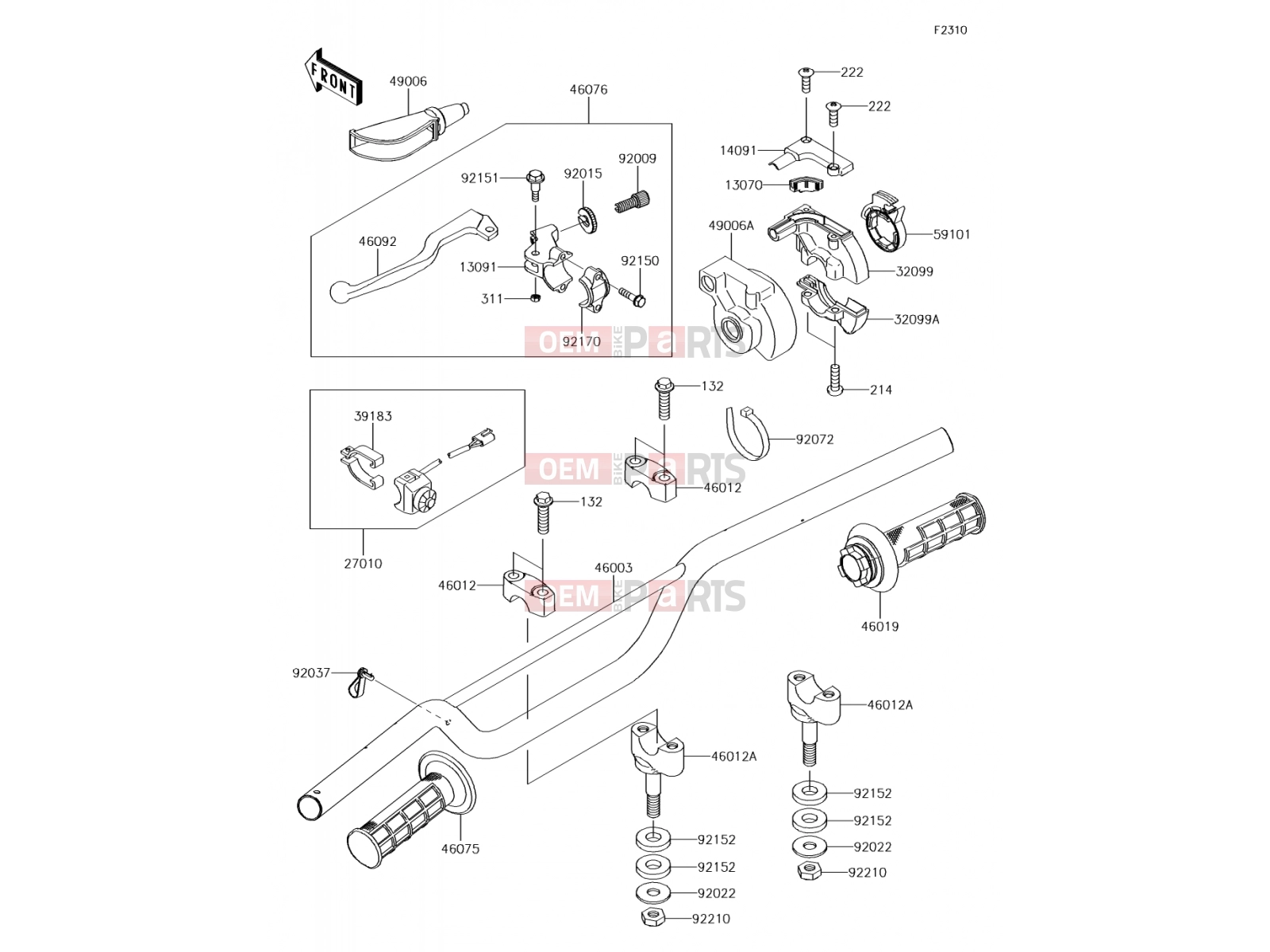 KAWASAKI 2014 Handlebar