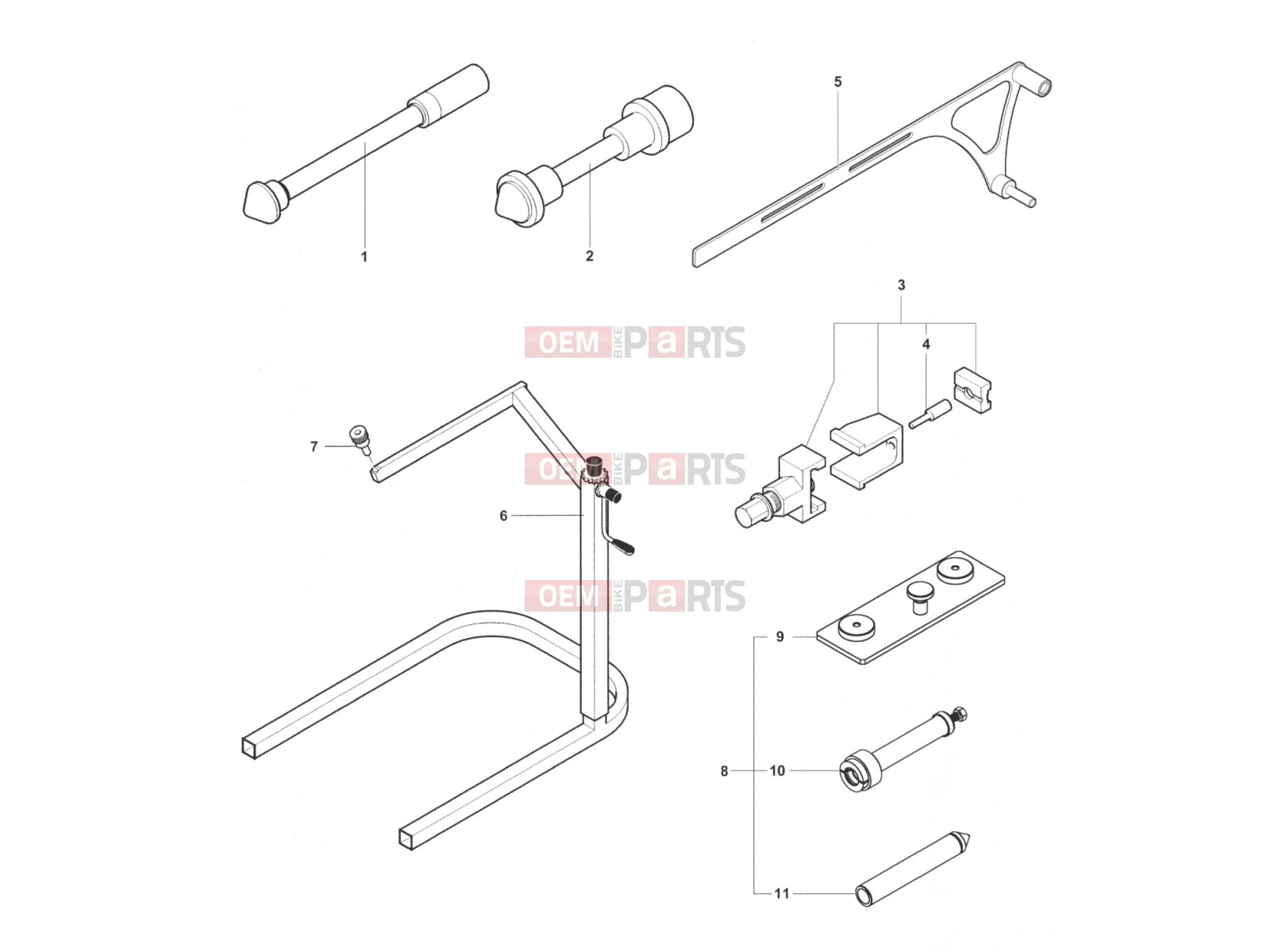 MV Agusta Brutale 675 Service Tools Frame 2