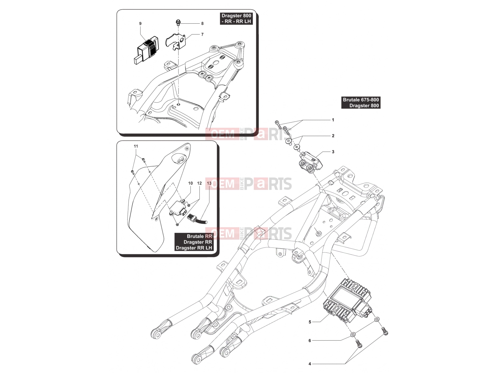 MV Agusta Brutale 800 RR Rectifier - Regulator Assy