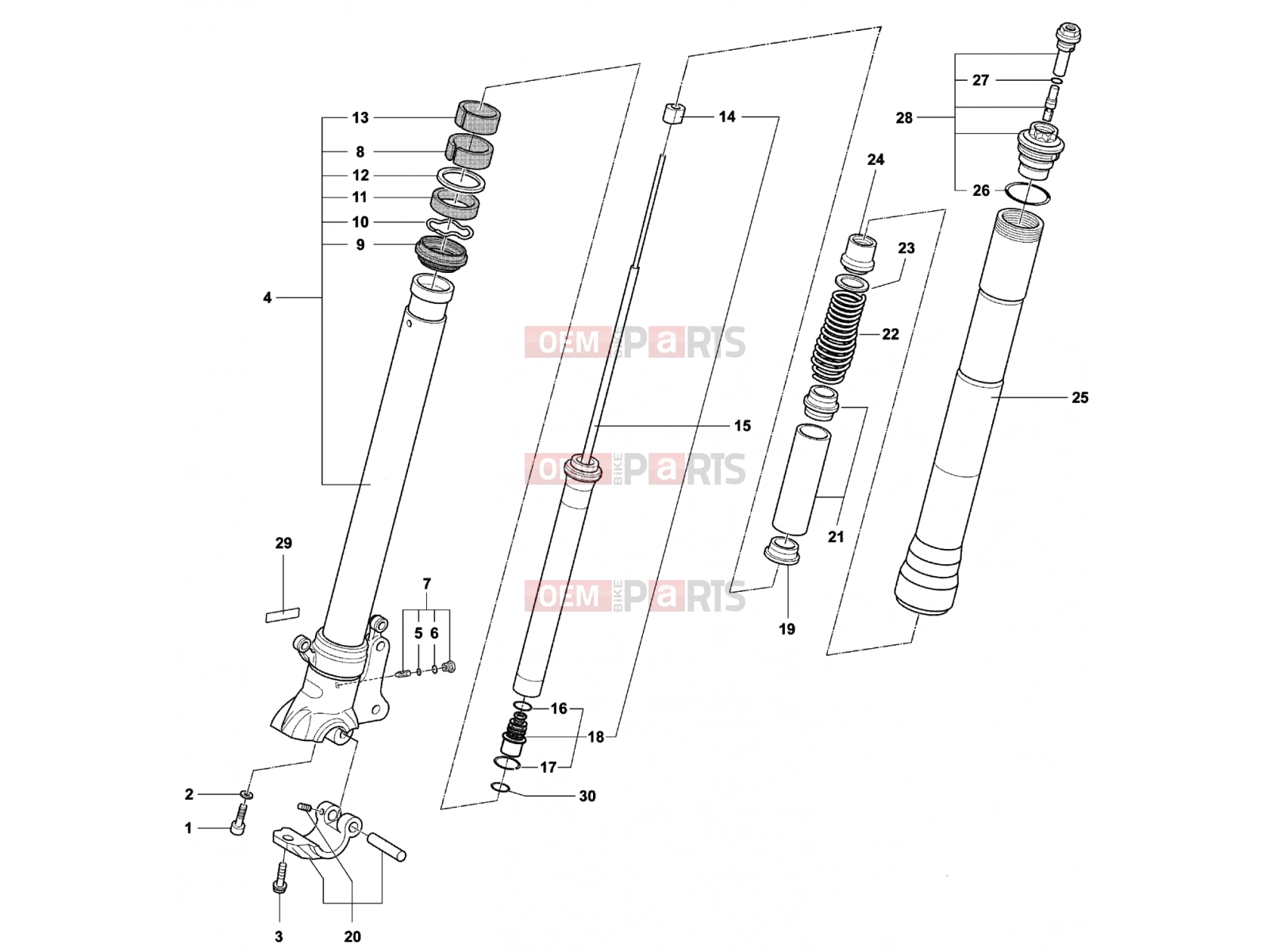 MV Agusta Brutale 750 ORO Front Fork Right