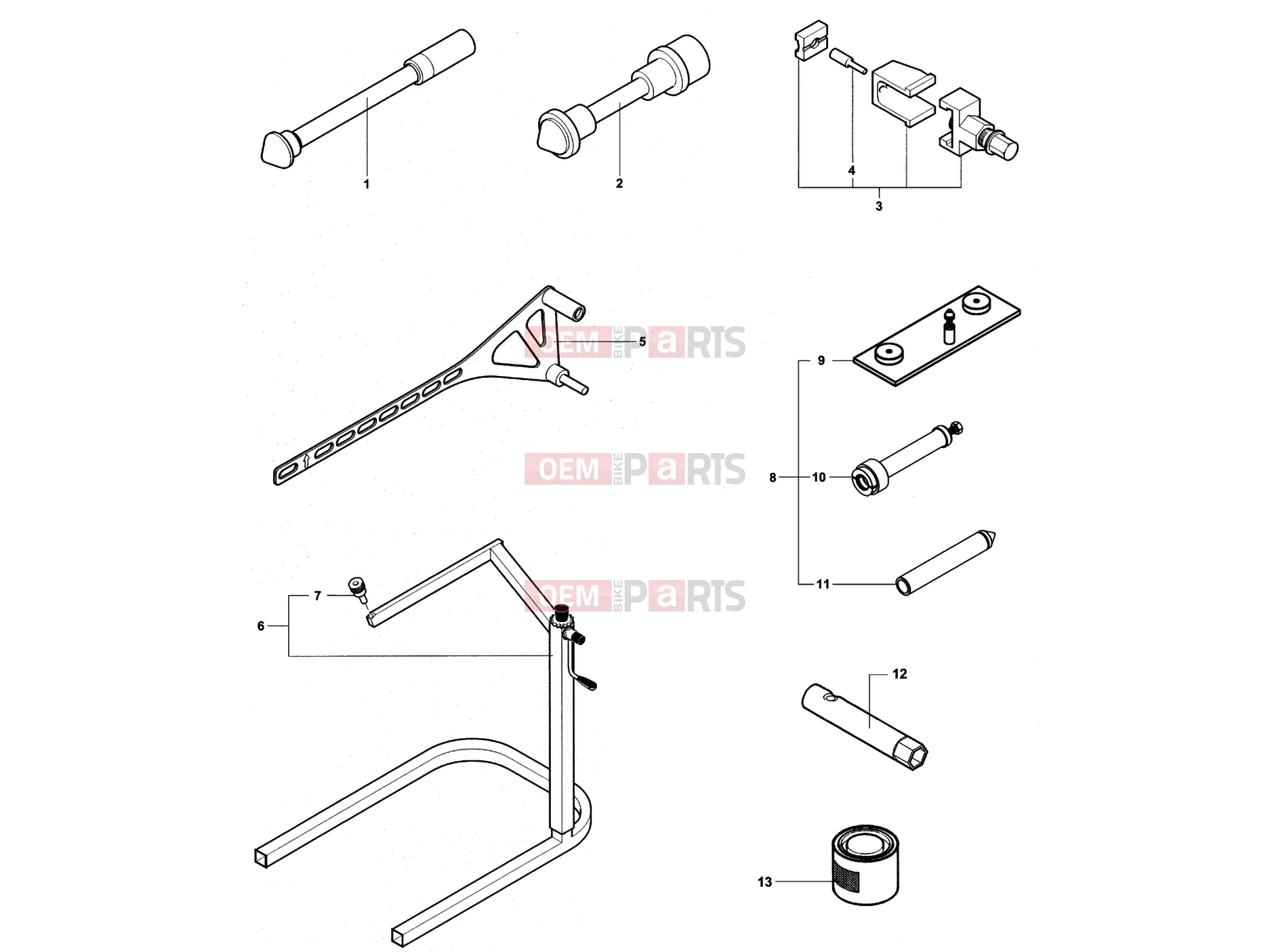 MV Agusta Brutale 750 S Service Tools Frame 2