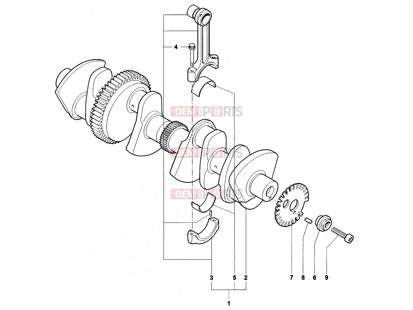 MV Agusta Brutale 910 S Crankshaft Assembly