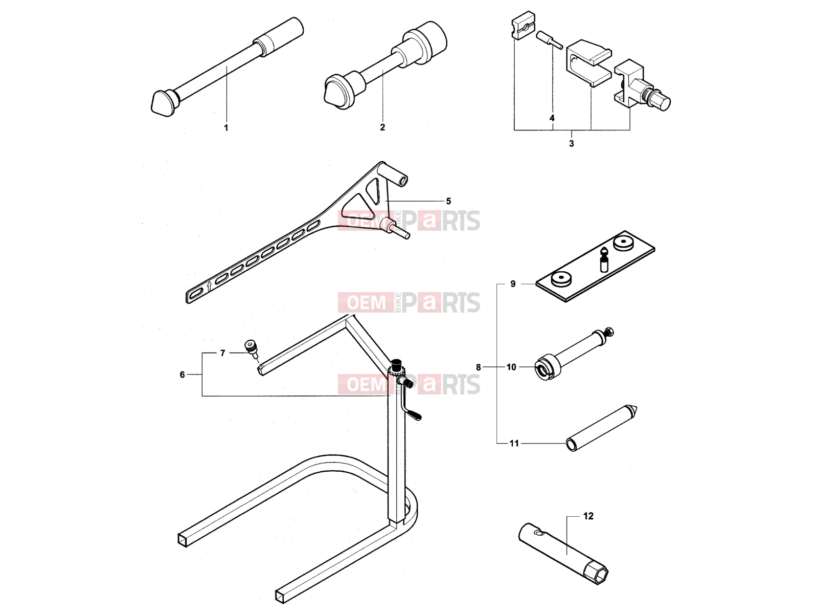 MV Agusta Brutale 910 S Service Tools Frame 2
