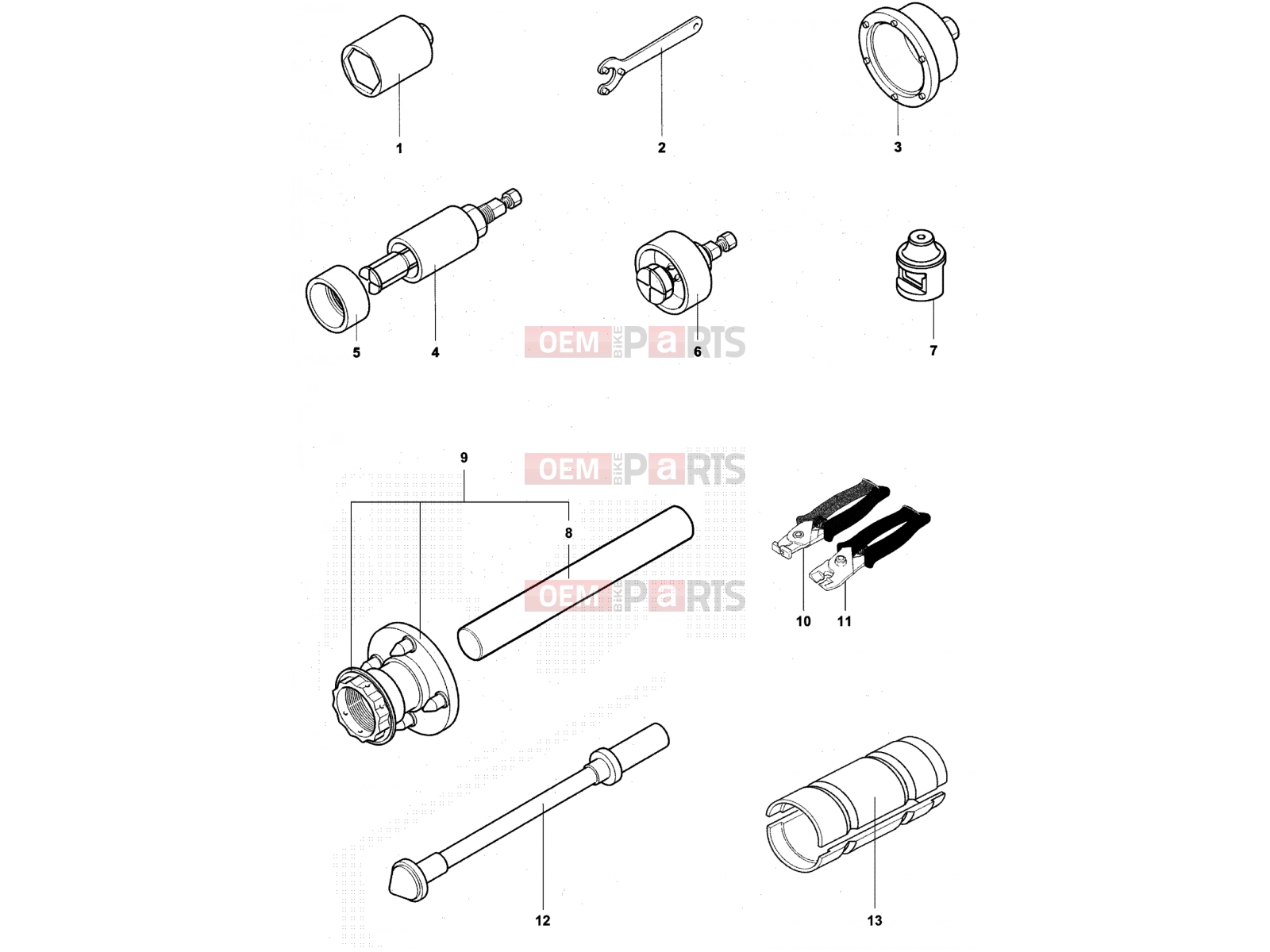 MV Agusta Brutale 910 R Service Tools Frame 1